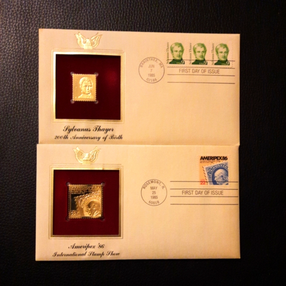 Post stamps collection,,First day of issue,, 1985 price $25 for 2 envelopes
